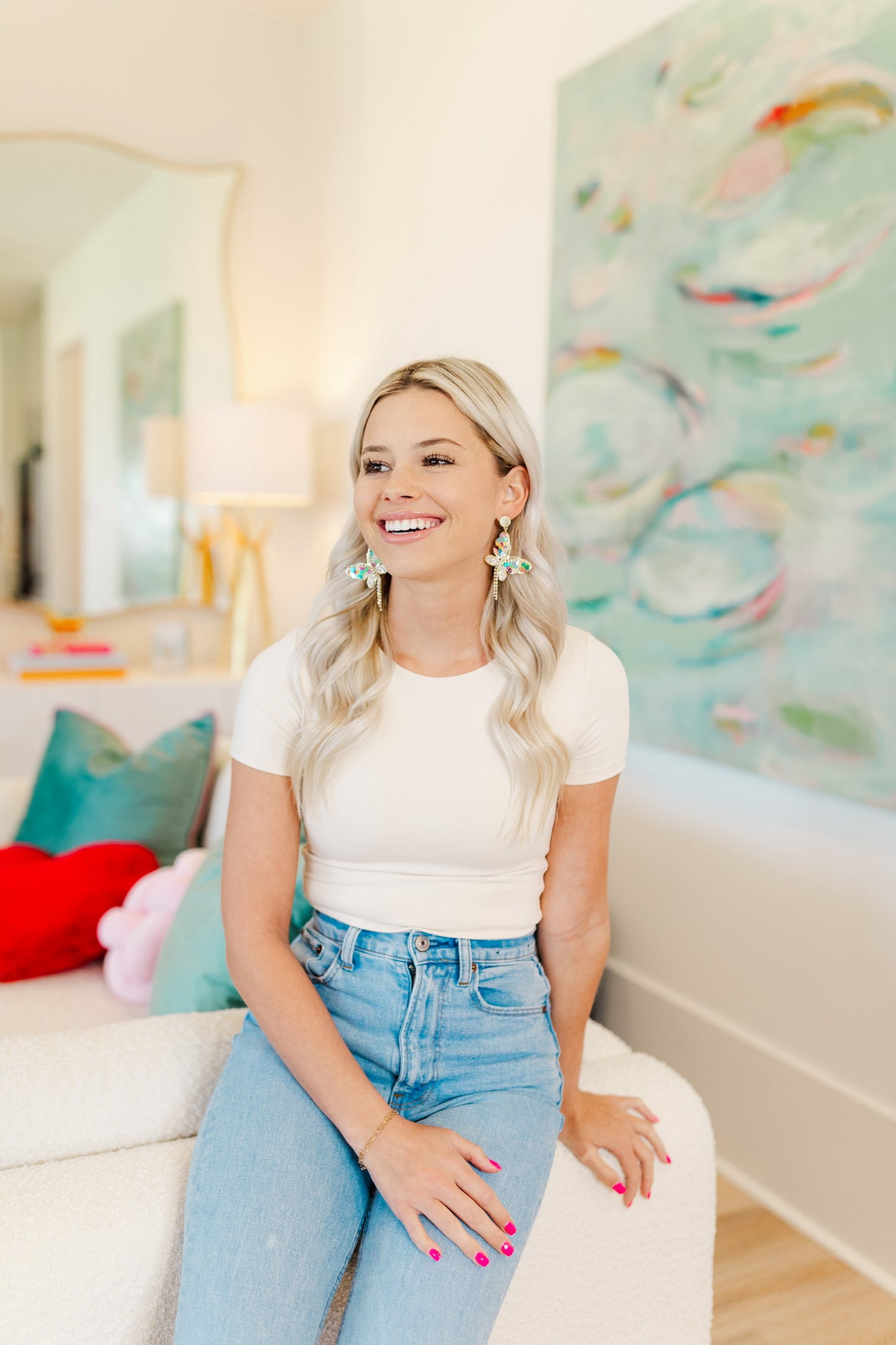 Lilliana Lightweight Butterfly Drops