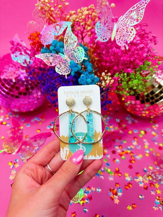 Blue McCall Stick Hoops