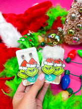 Load image into Gallery viewer, The, The, The.... THE GRINCH Earrings (PRE-ORDER)
