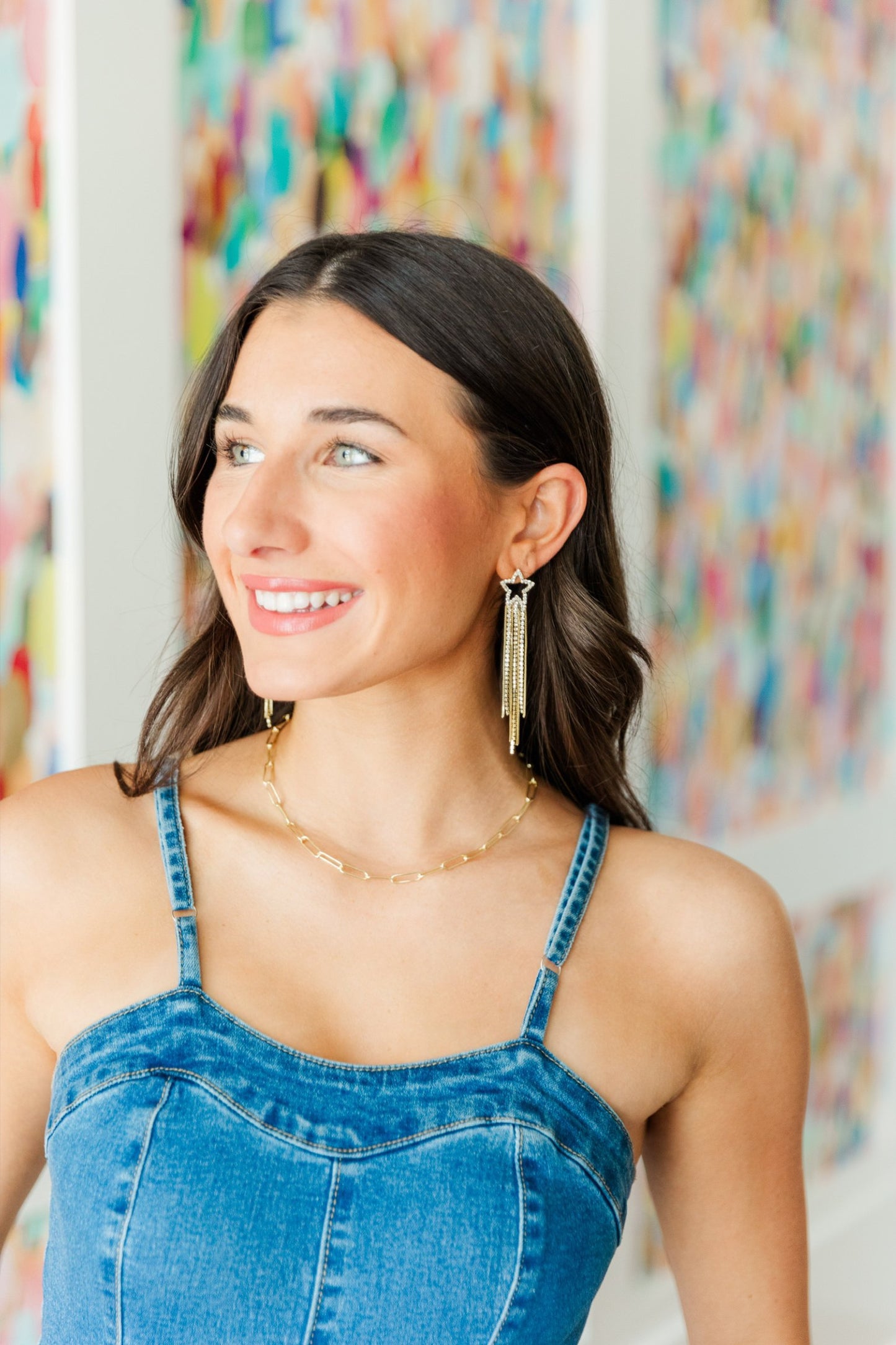 Madonna Star Chain Drops