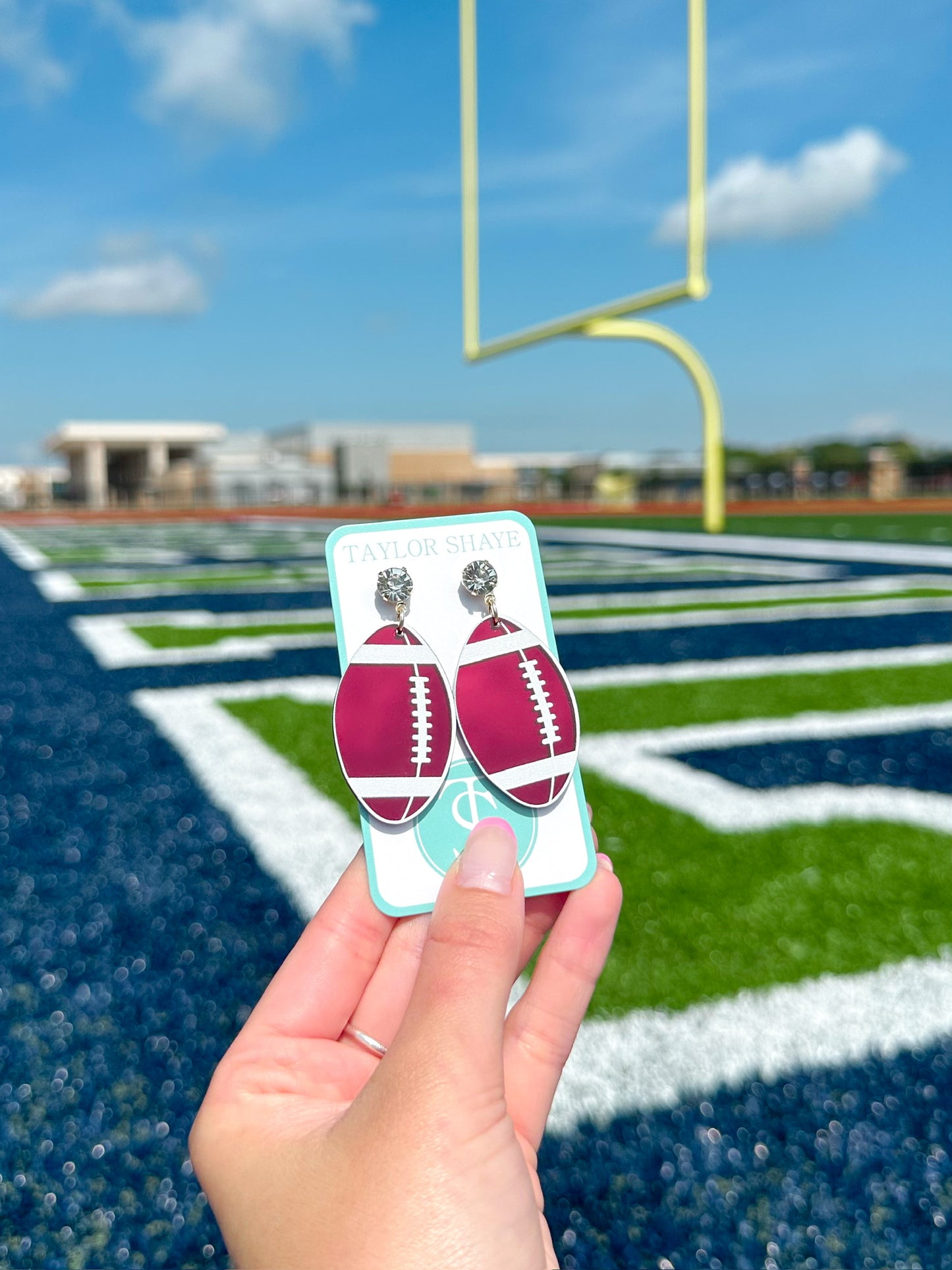 Maroon Acrylic Footballs