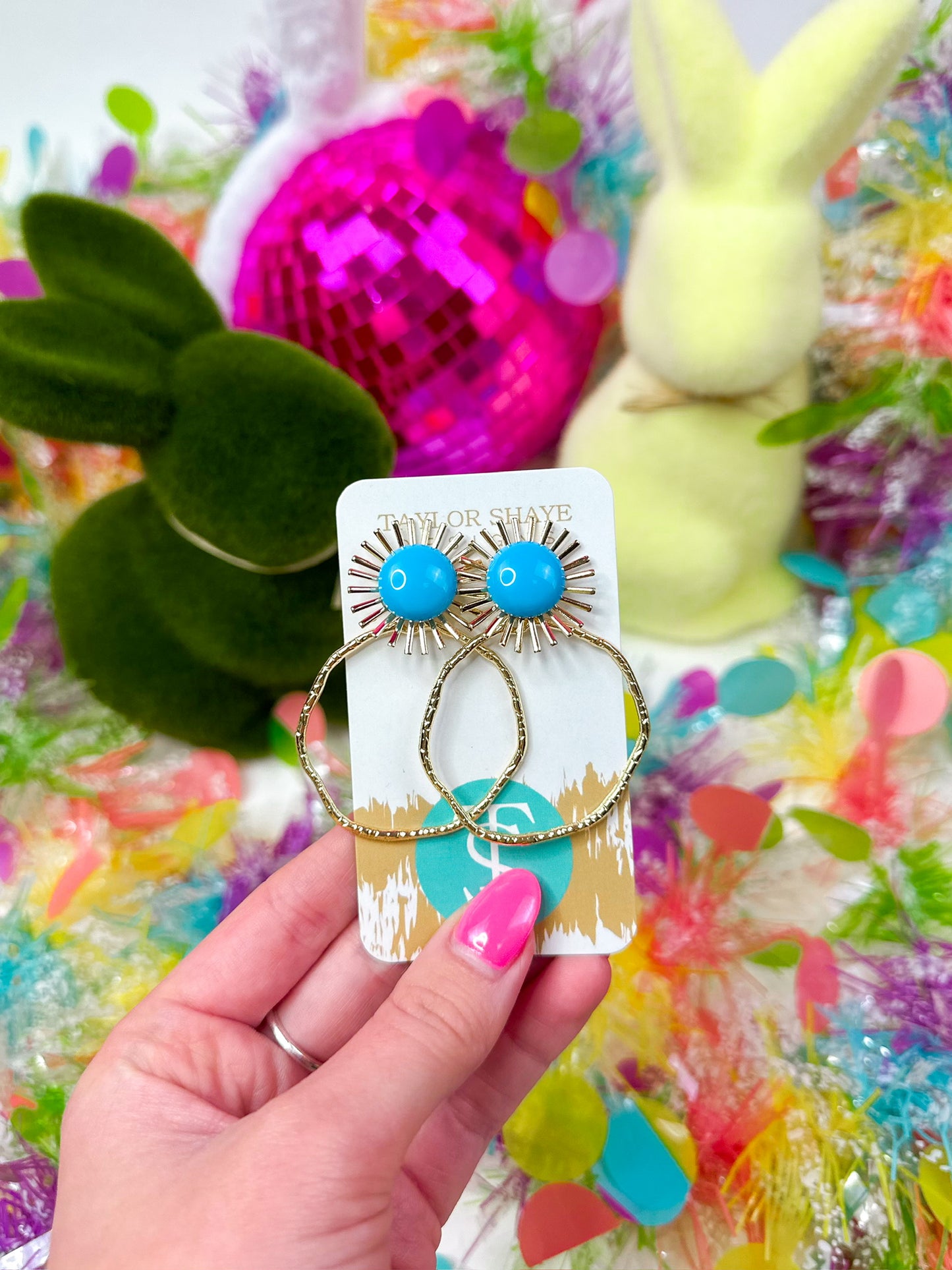 Colorful Sunburst Hoops