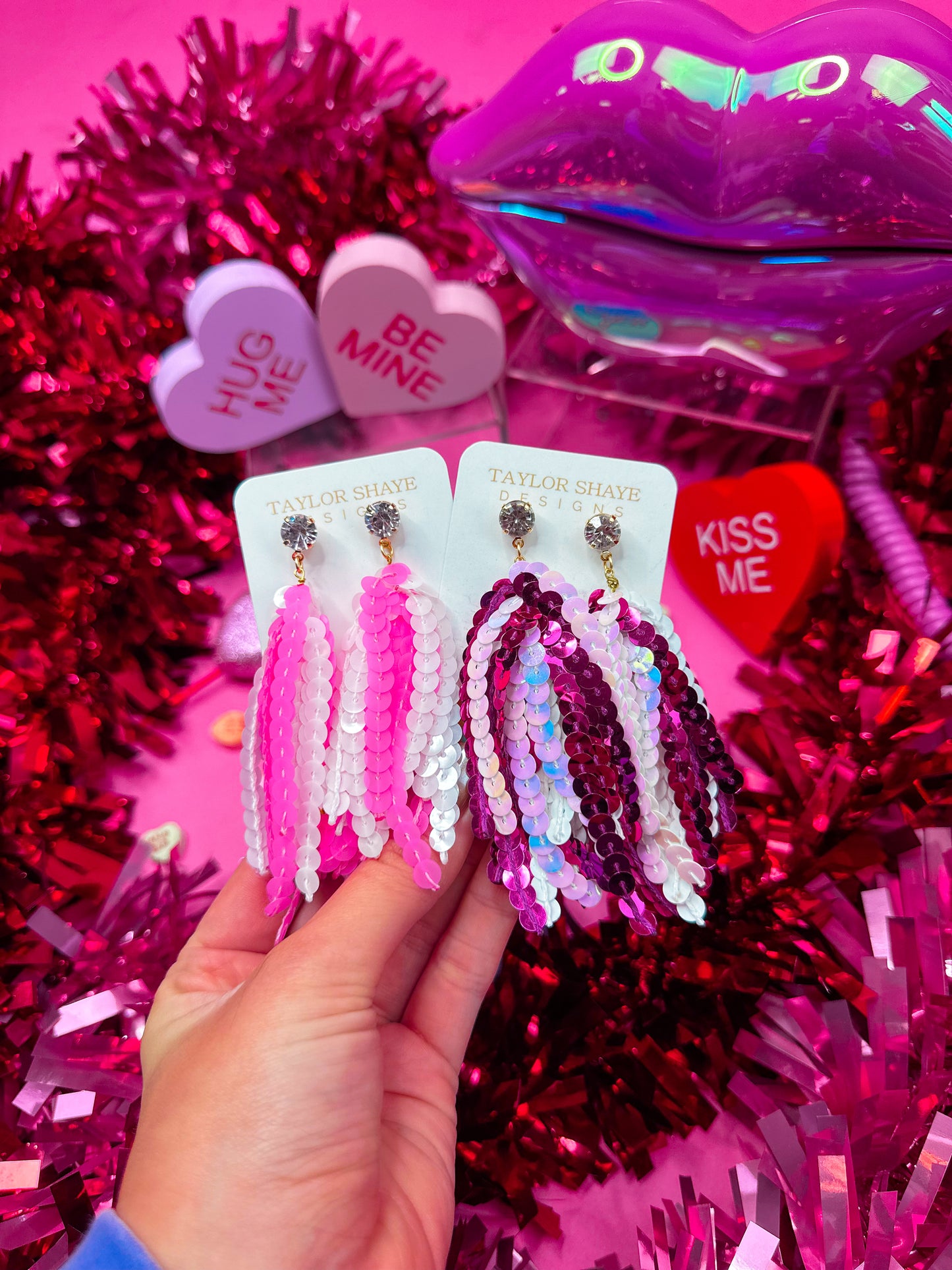 Valentine Sequin Tassel