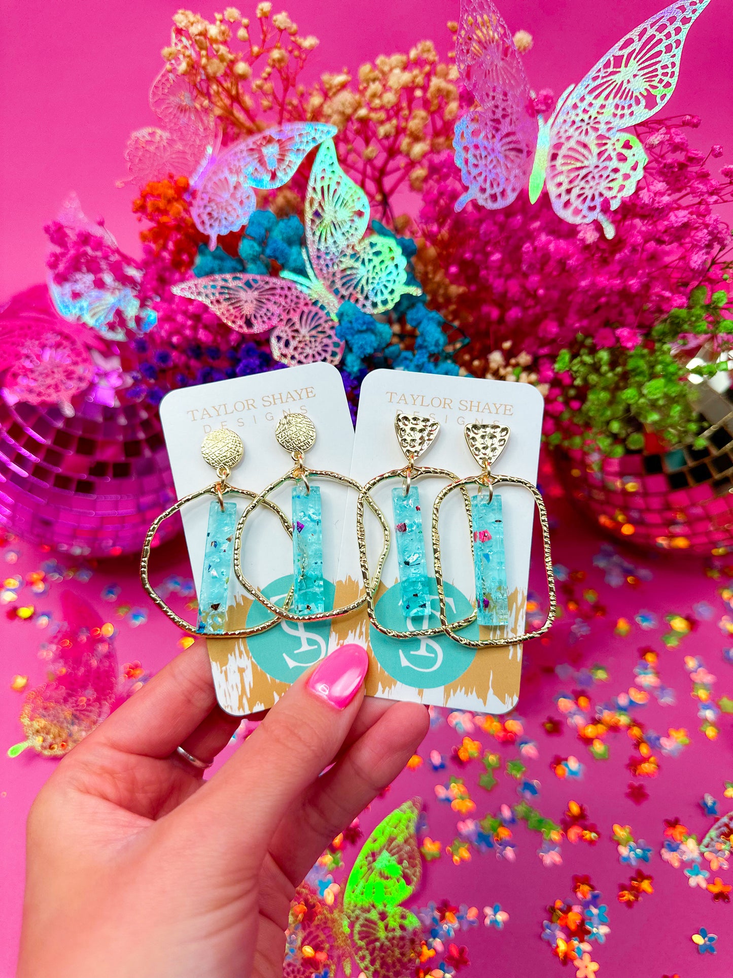 Blue McCall Stick Hoops