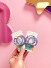 Load image into Gallery viewer, Glitter Hinge Hoops
