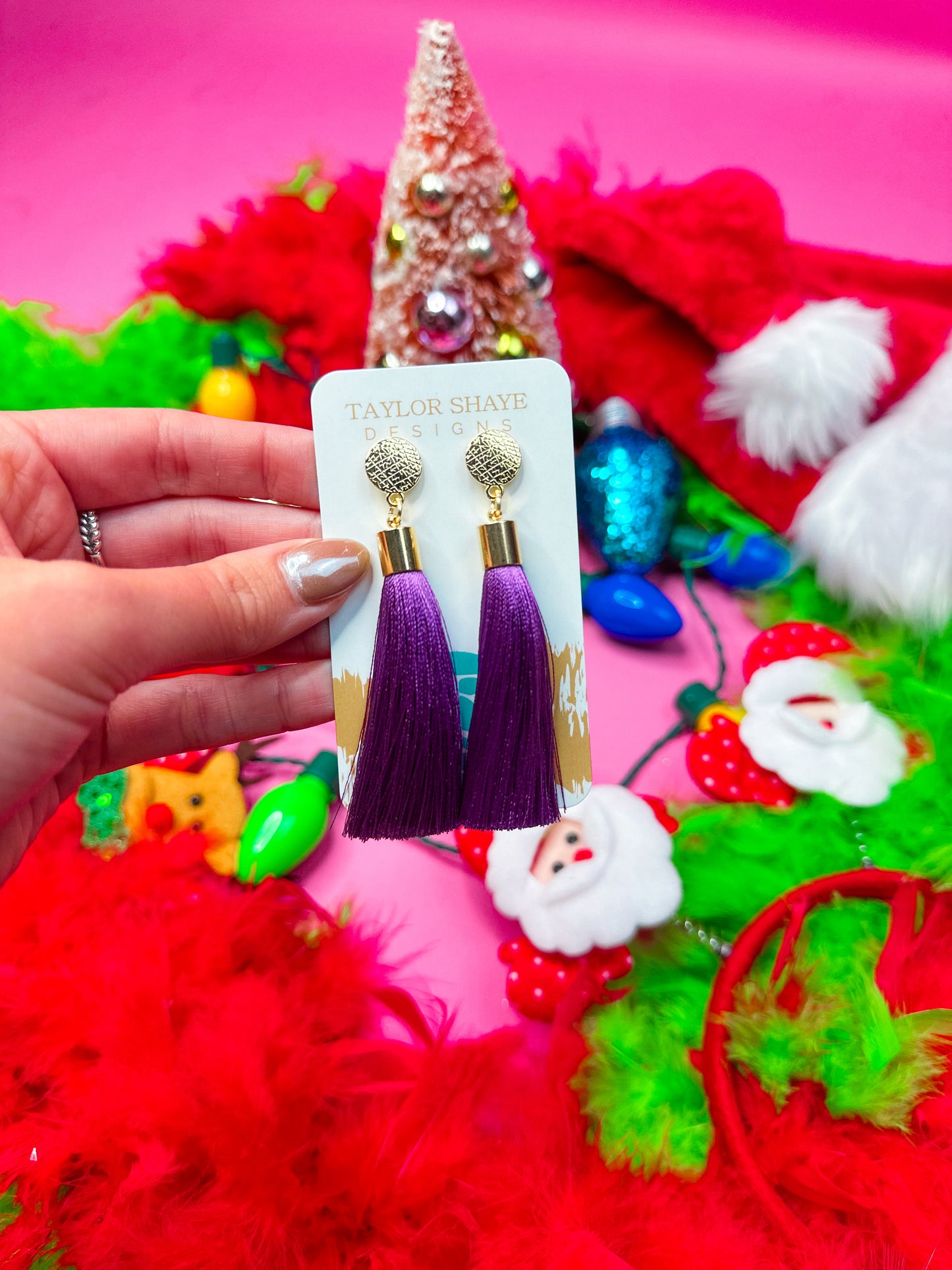 Royal Blue Silk Tassels