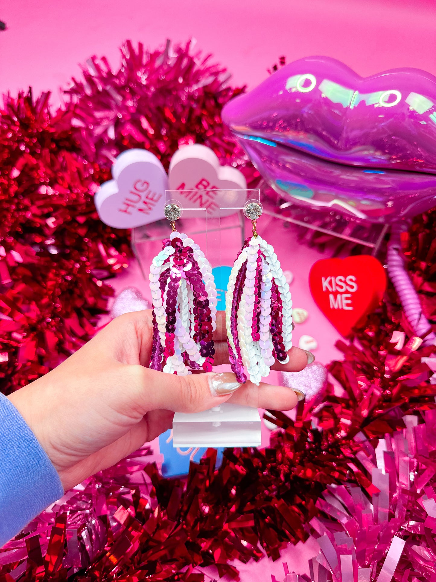 Valentine Sequin Tassel