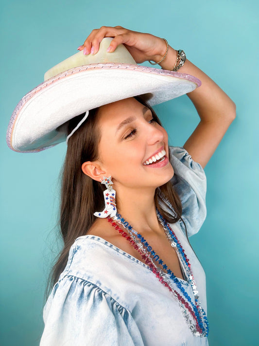 Fourth of July Beaded Boots