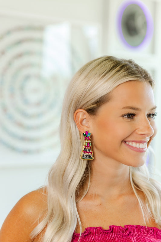 Birthday Girl Beaded Earrings