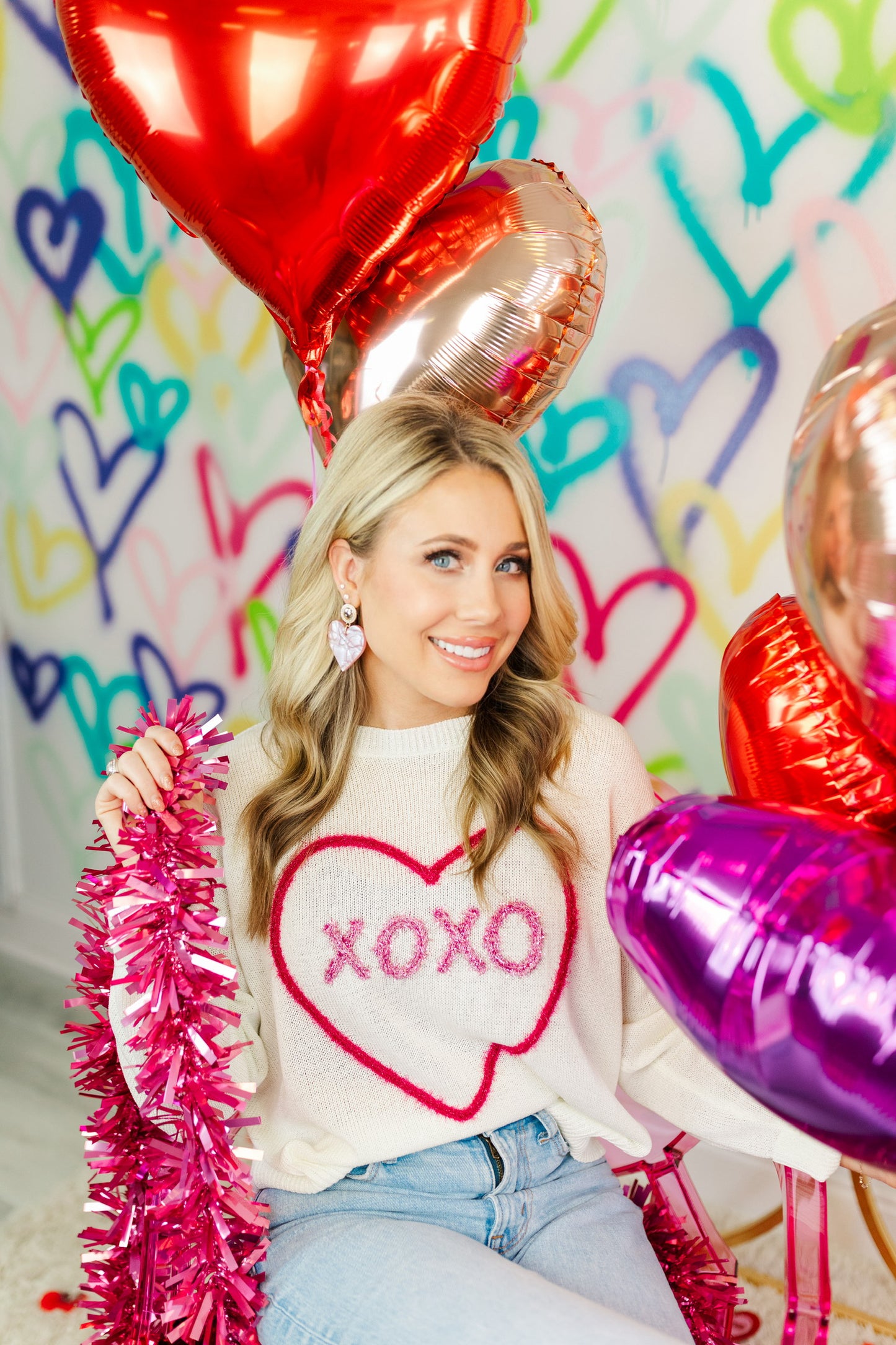 Sweetie Acrylic Heart Drops