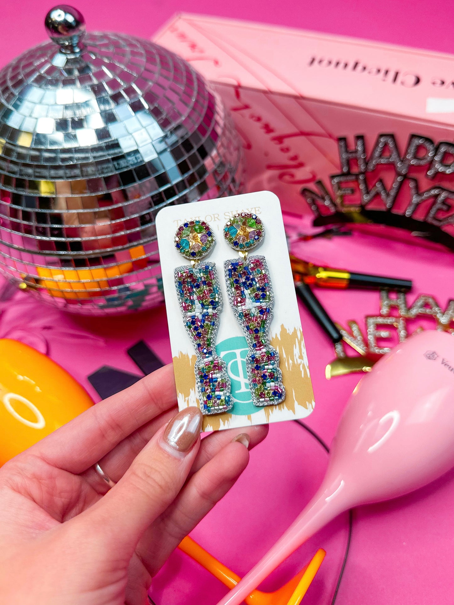 Beaded Rainbow NYE Drops