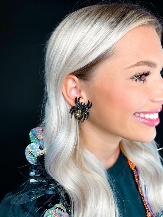 Beaded Spider Studs