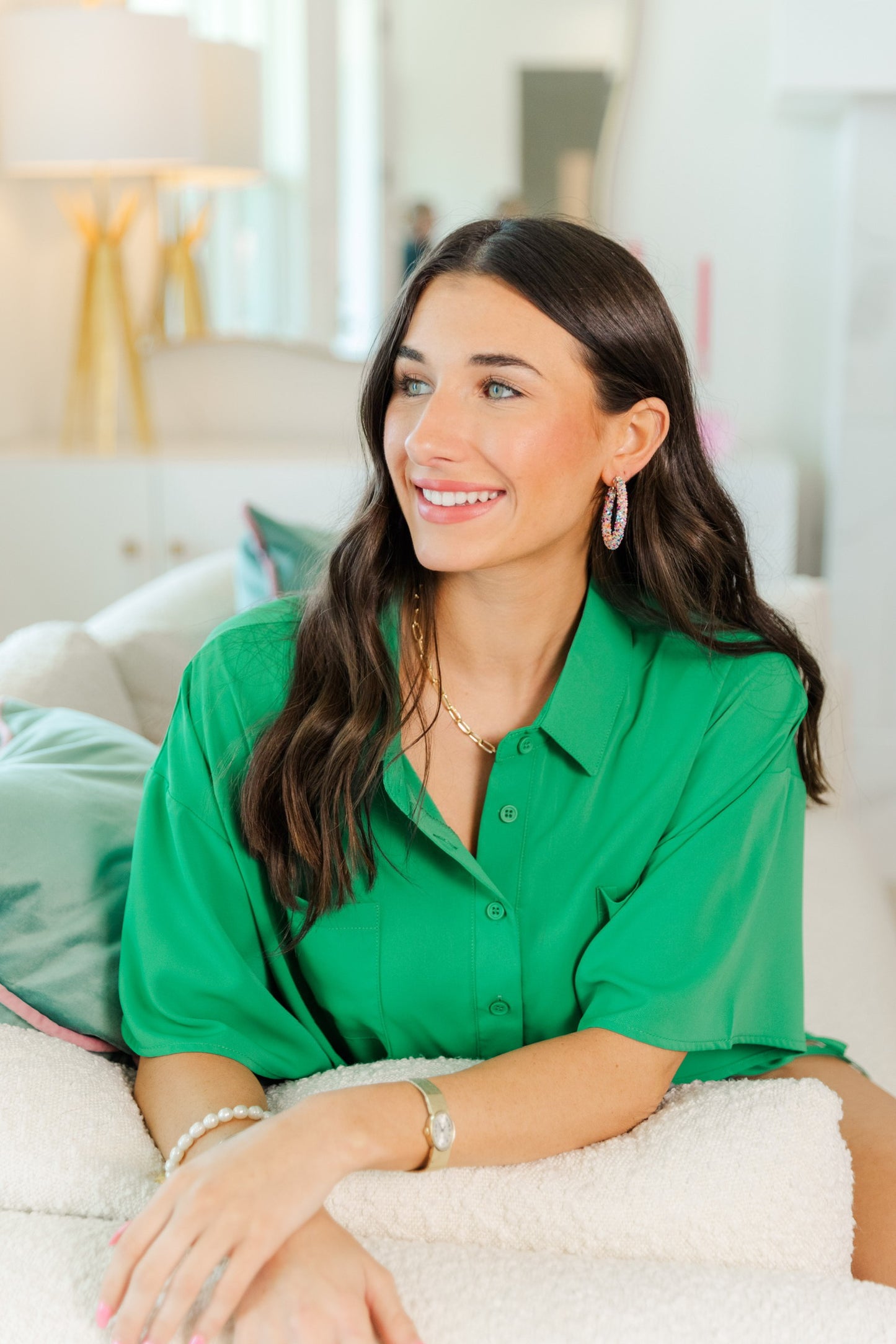 Valentine Glitter Hoops