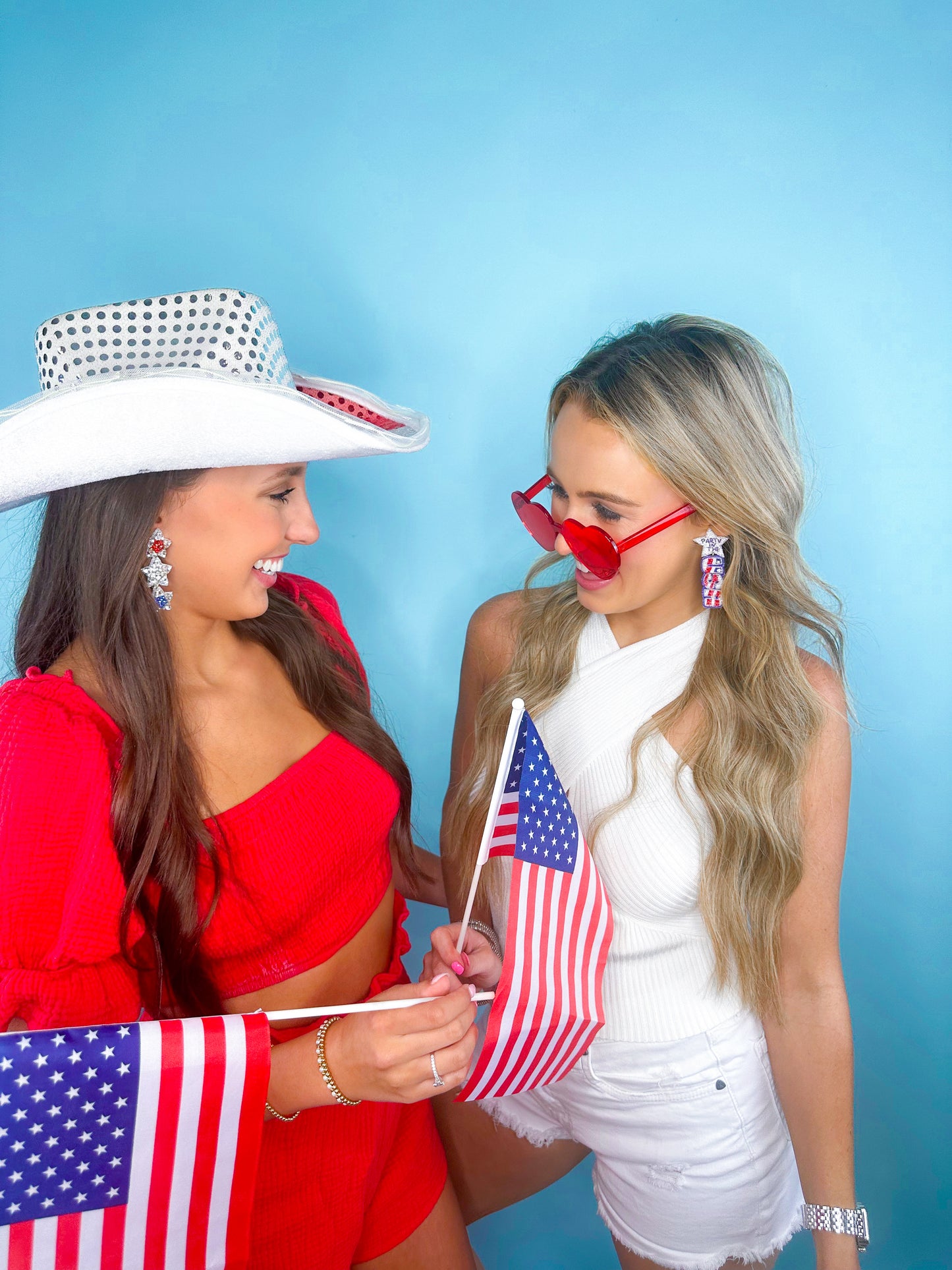 Beaded Fourth Triple Star Drops