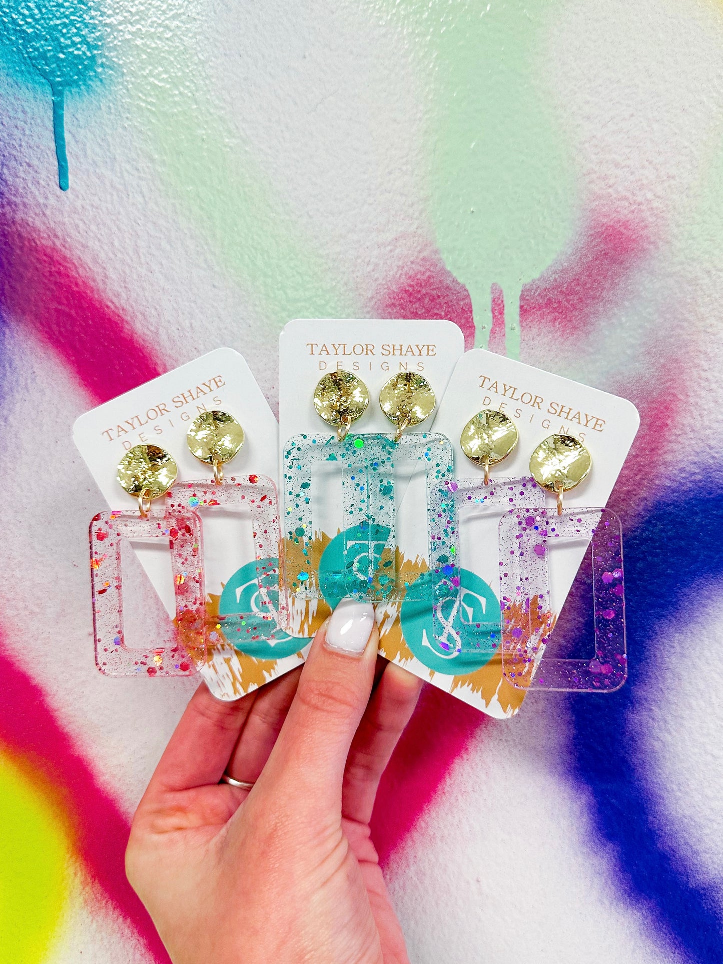 Summer Fun Confetti Rectangle Drops