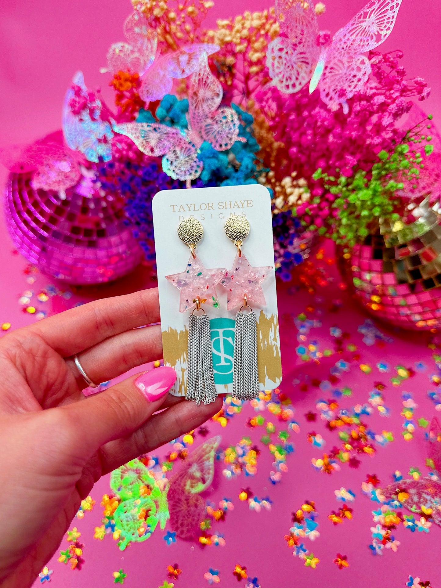 Pink McCall Star Tassels