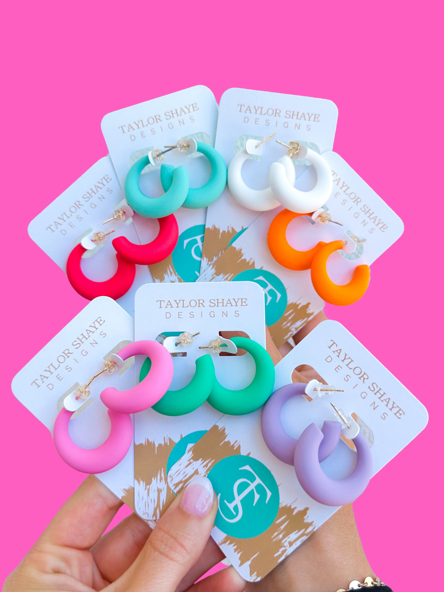 Colorful Kennedi Hoops