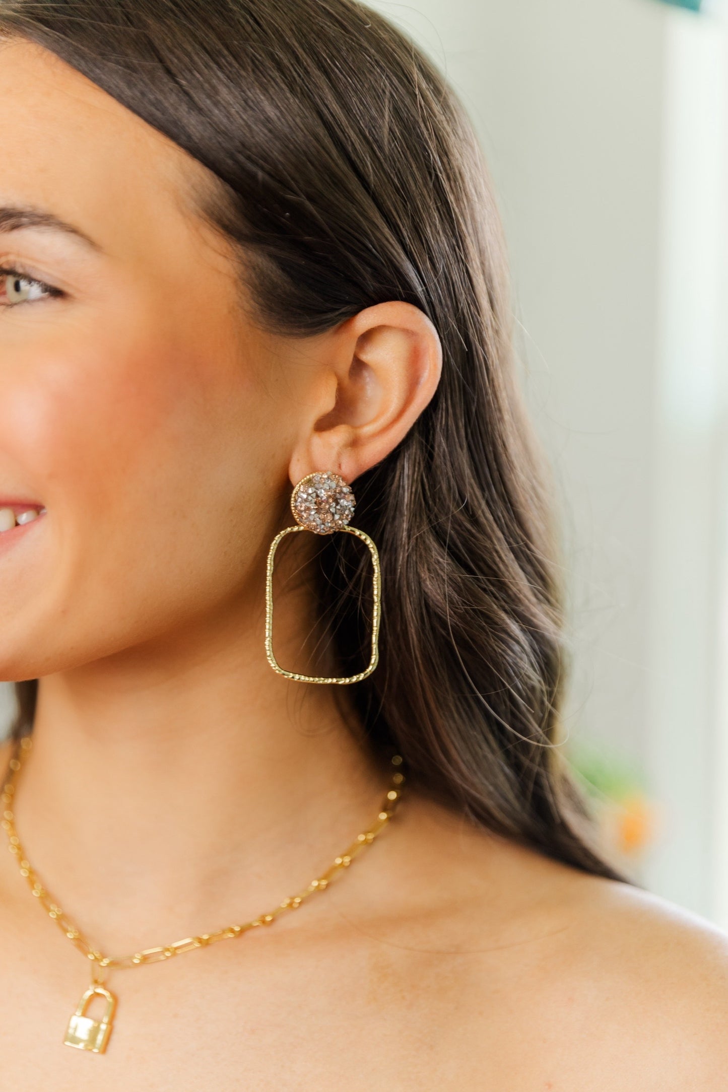 Gameday Glitter Top Hoops