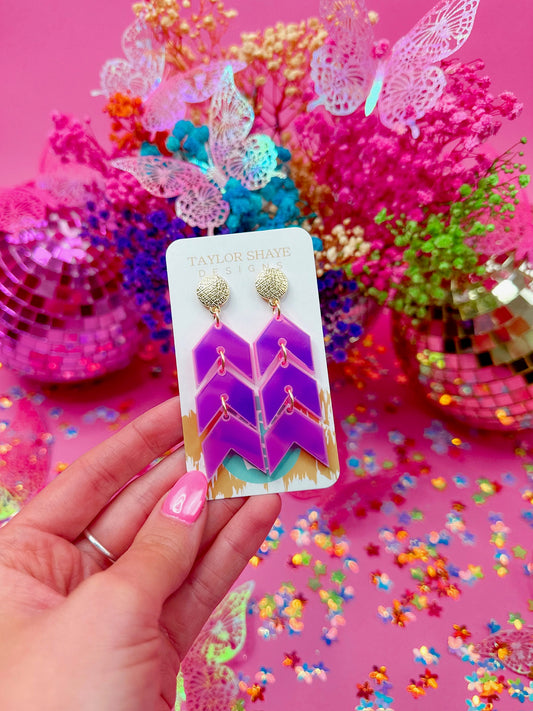 Pink Iridescent Kensington Drops