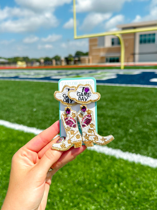 Purple/Gold Gameday Boots