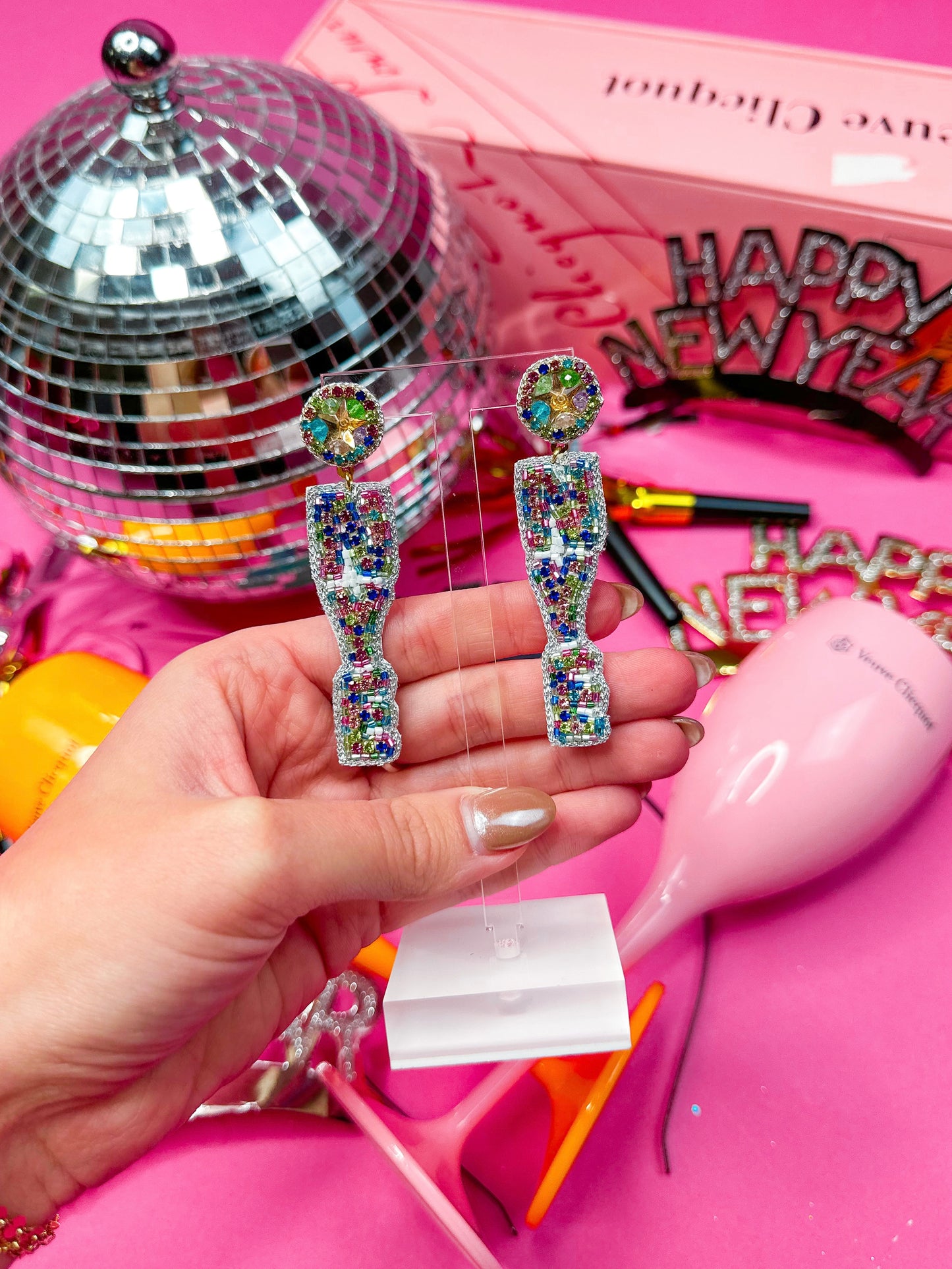 Beaded Rainbow NYE Drops