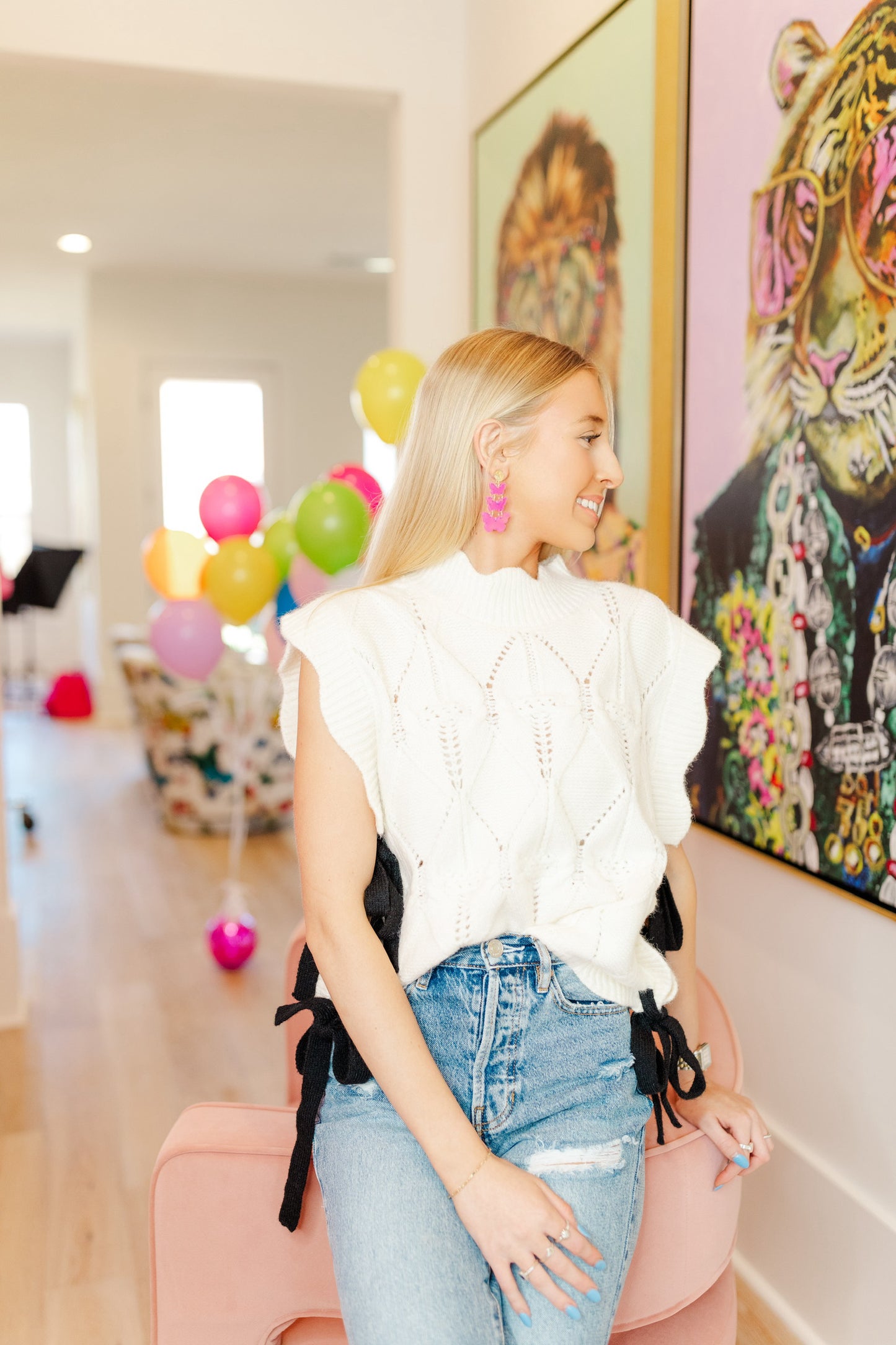 Spring Triple Butterfly Drops