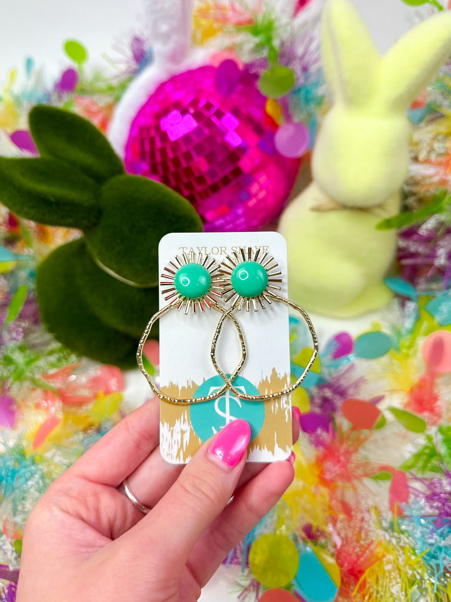 Colorful Sunburst Hoops