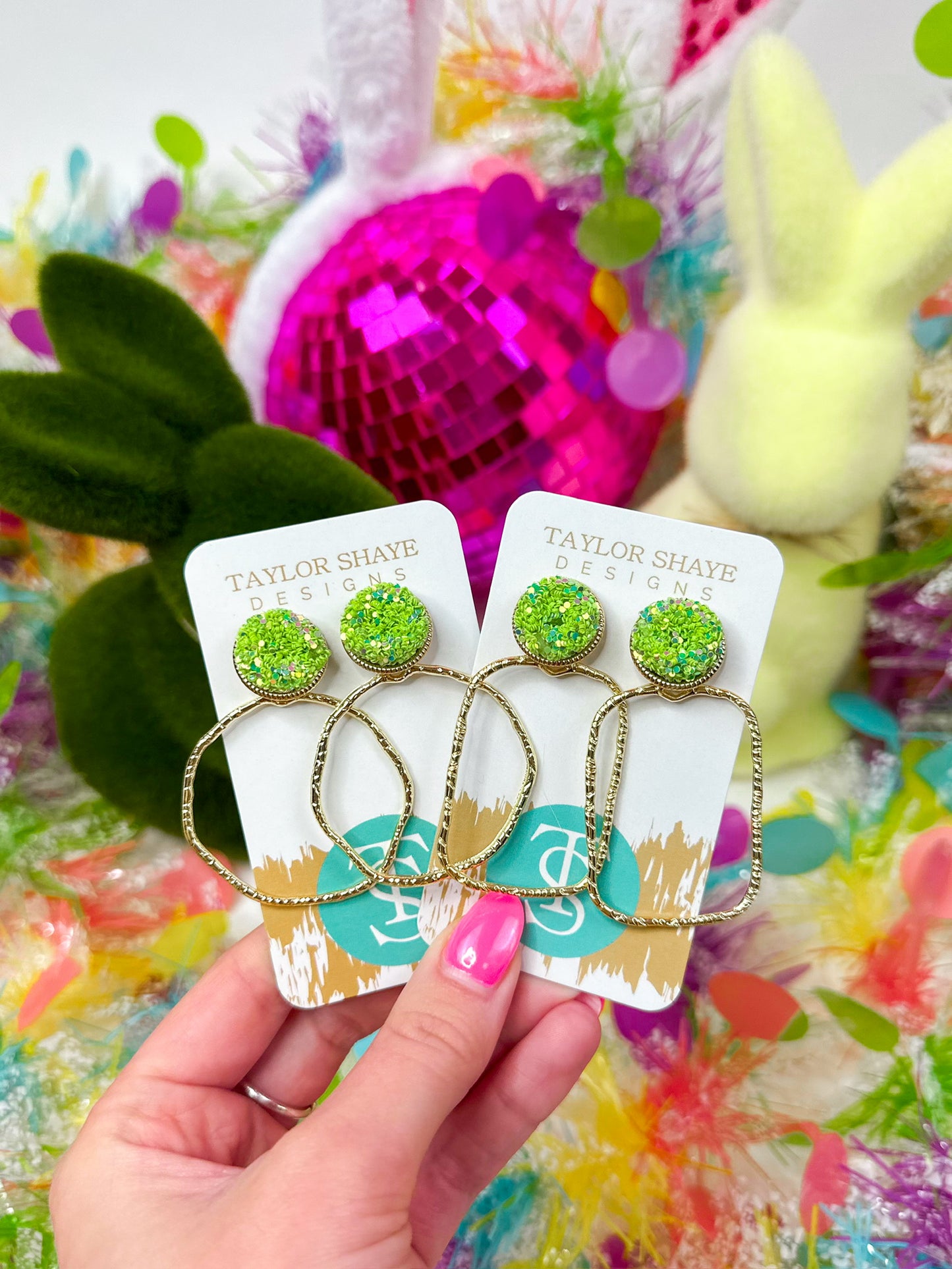 Gameday Glitter Top Hoops