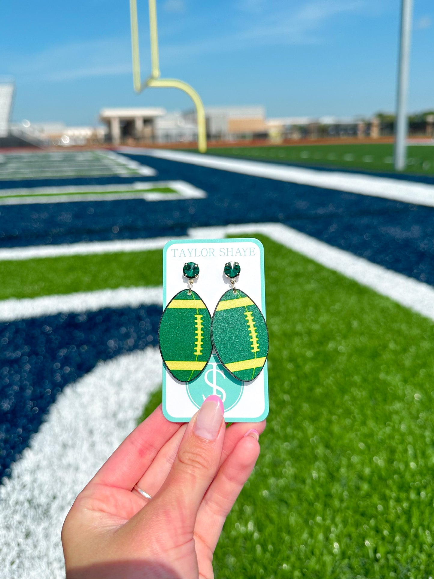 Green/Gold Acrylic Footballs