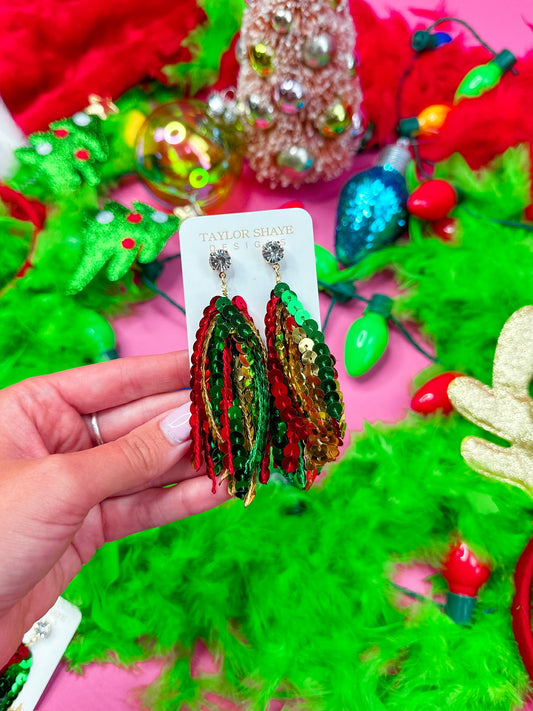 Christmas Sequin Tassels