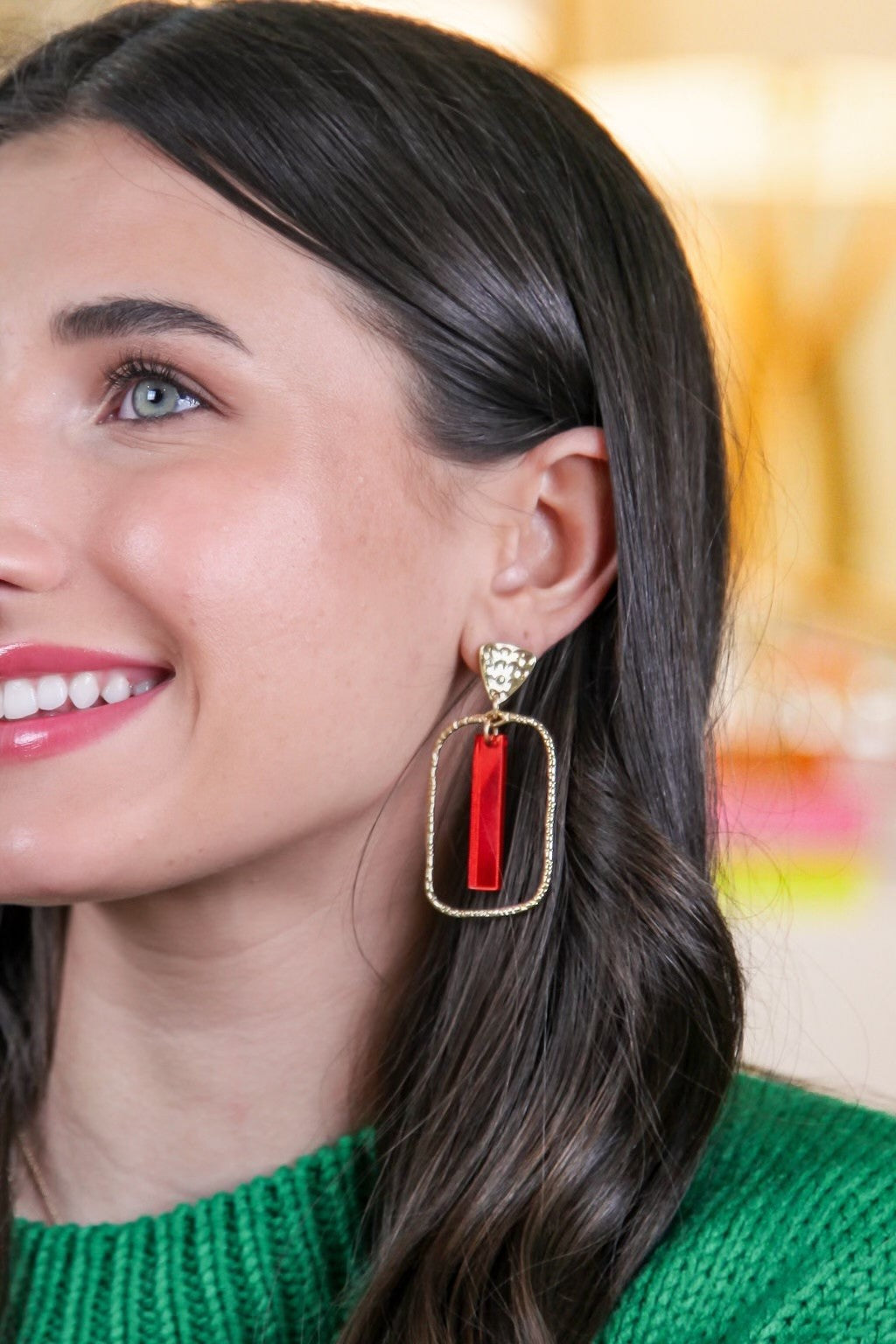 Christmas Mirror Stick Hoops