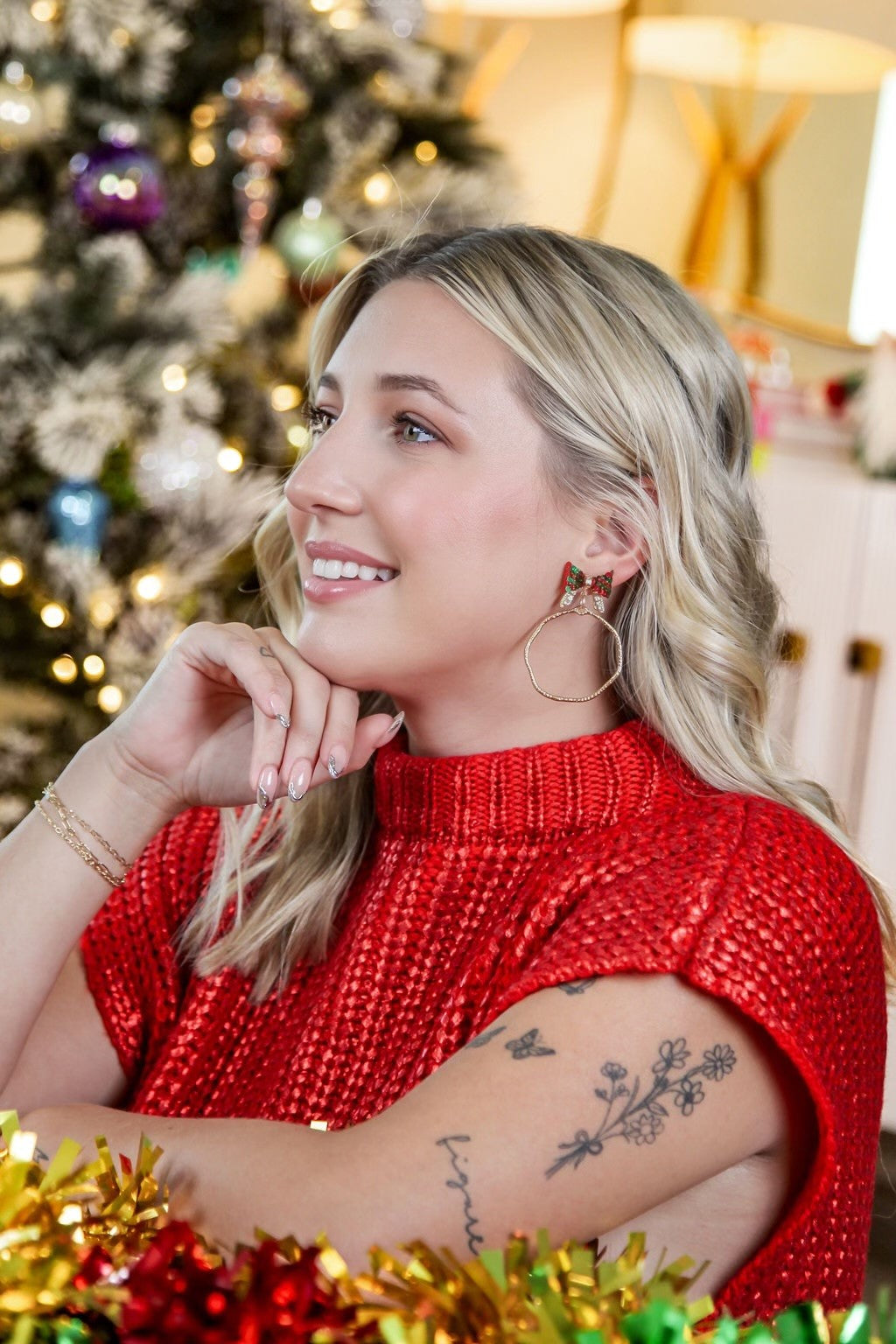 Christmas Mix Bethany Bow Hoops