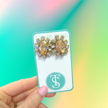 Load image into Gallery viewer, Crystal Oval Stud
