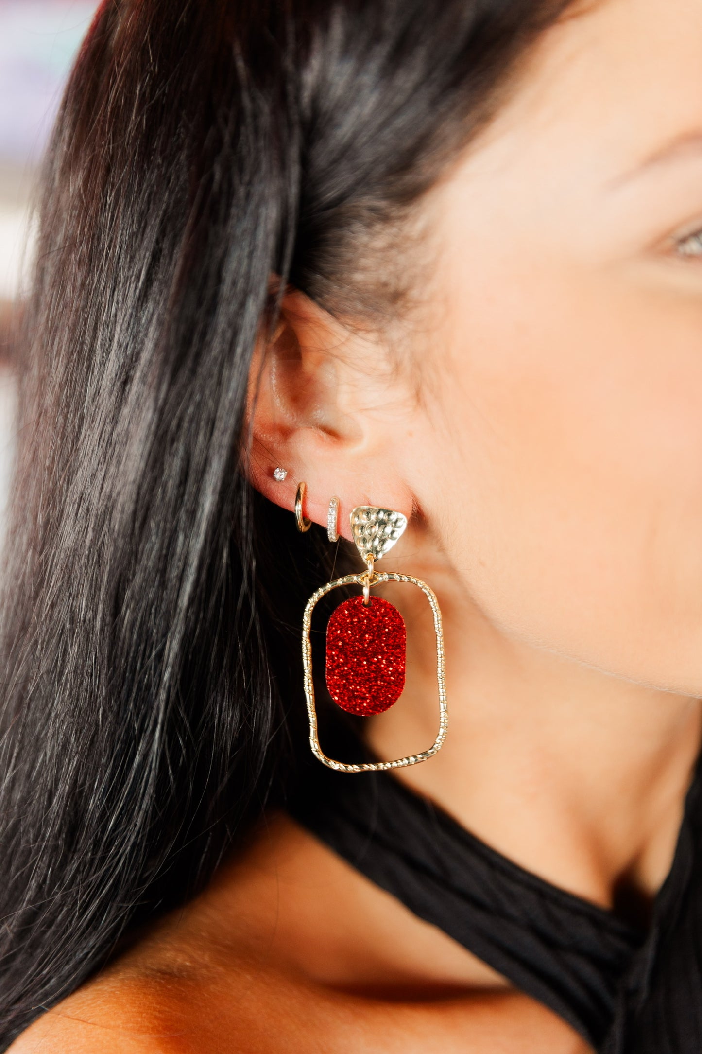 Christmas Oval Hoops