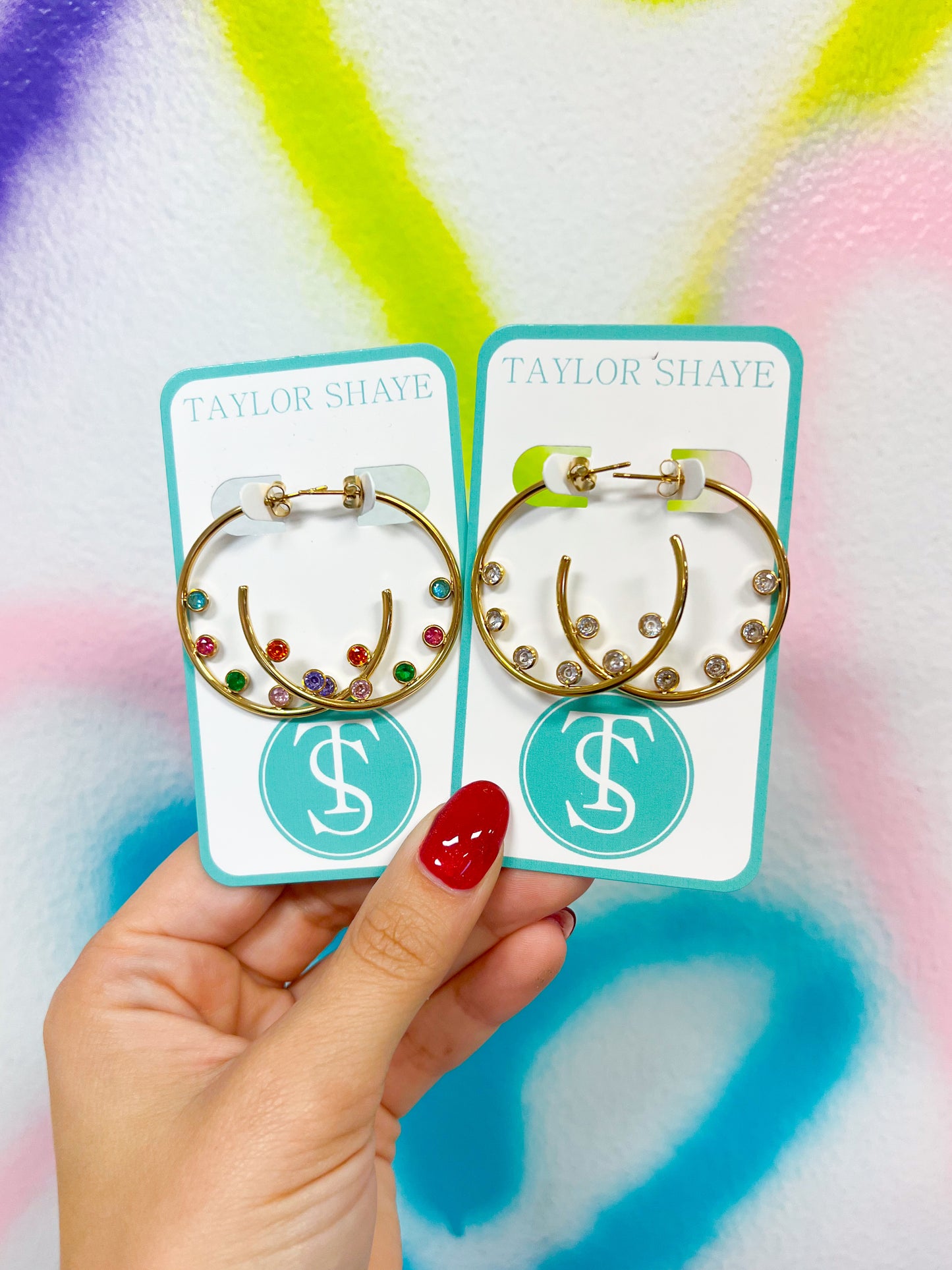 Jewel Hoops