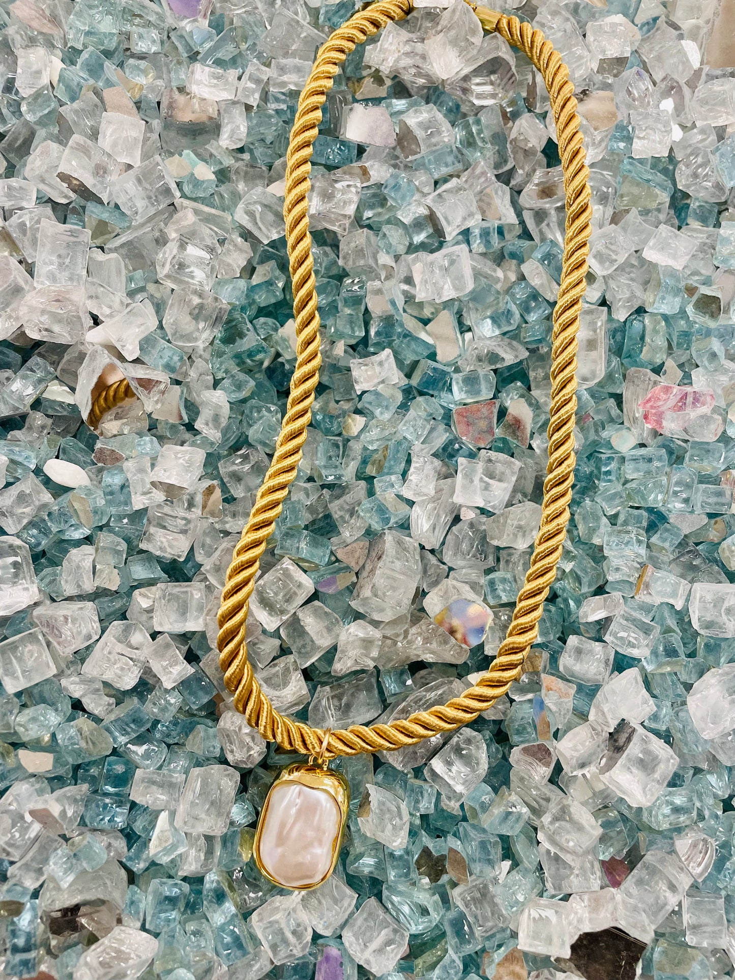 Dark Gold Rope Necklace