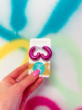 Load image into Gallery viewer, Pink Kai Hoops
