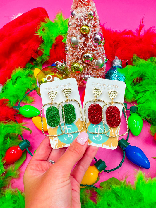 Christmas Oval Hoops