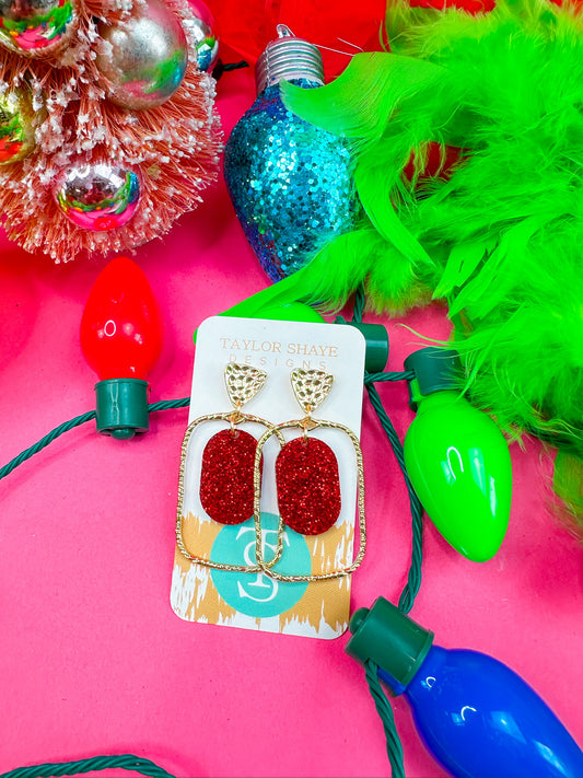 Christmas Oval Hoops