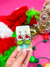 Load image into Gallery viewer, Grinch Hoops
