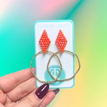 Load image into Gallery viewer, Colorful Callie Hoops
