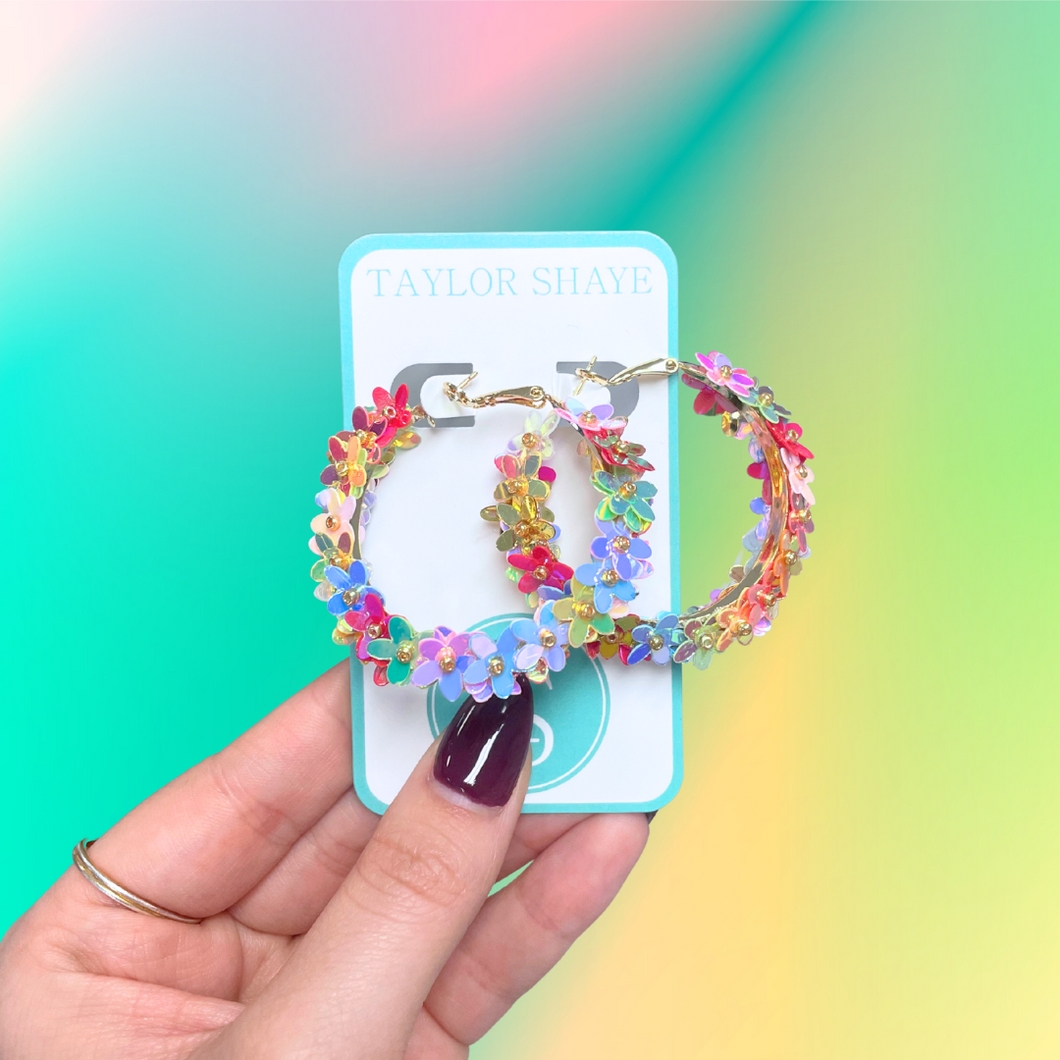 Lily Flower Hoops
