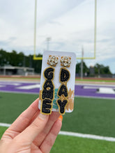Load image into Gallery viewer, Black/Gold Gameday Drops (PRE-ORDER)
