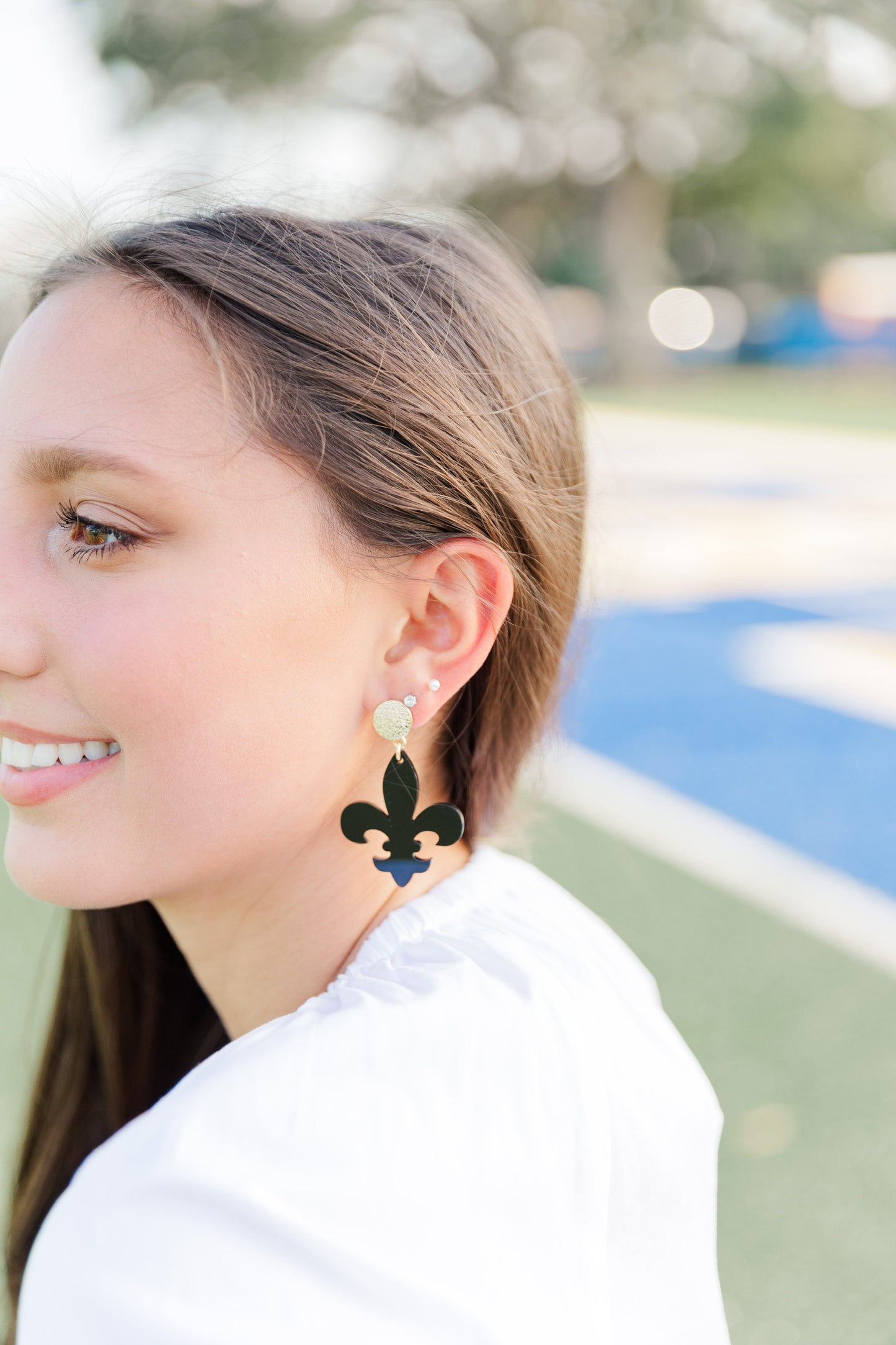 Acrylic Fleur de Lis Drops