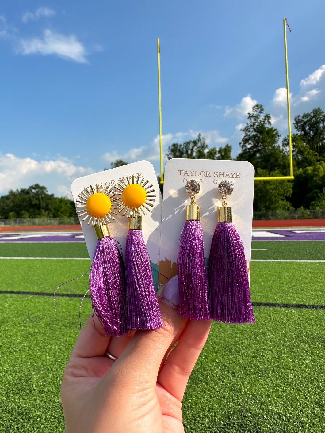 Purple Silk Tassels