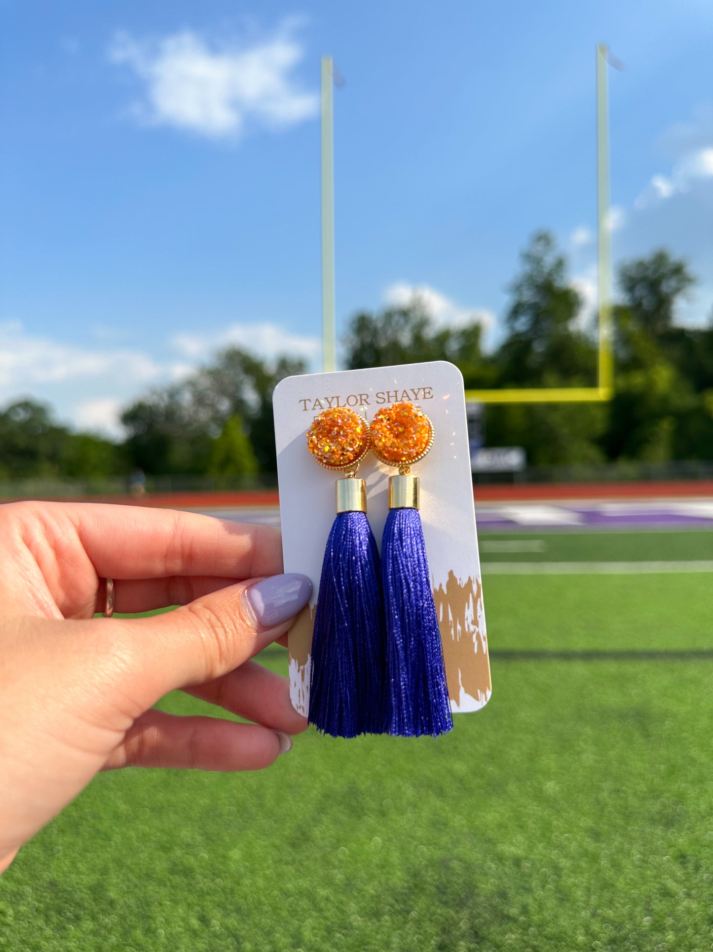 Royal Blue Silk Tassels