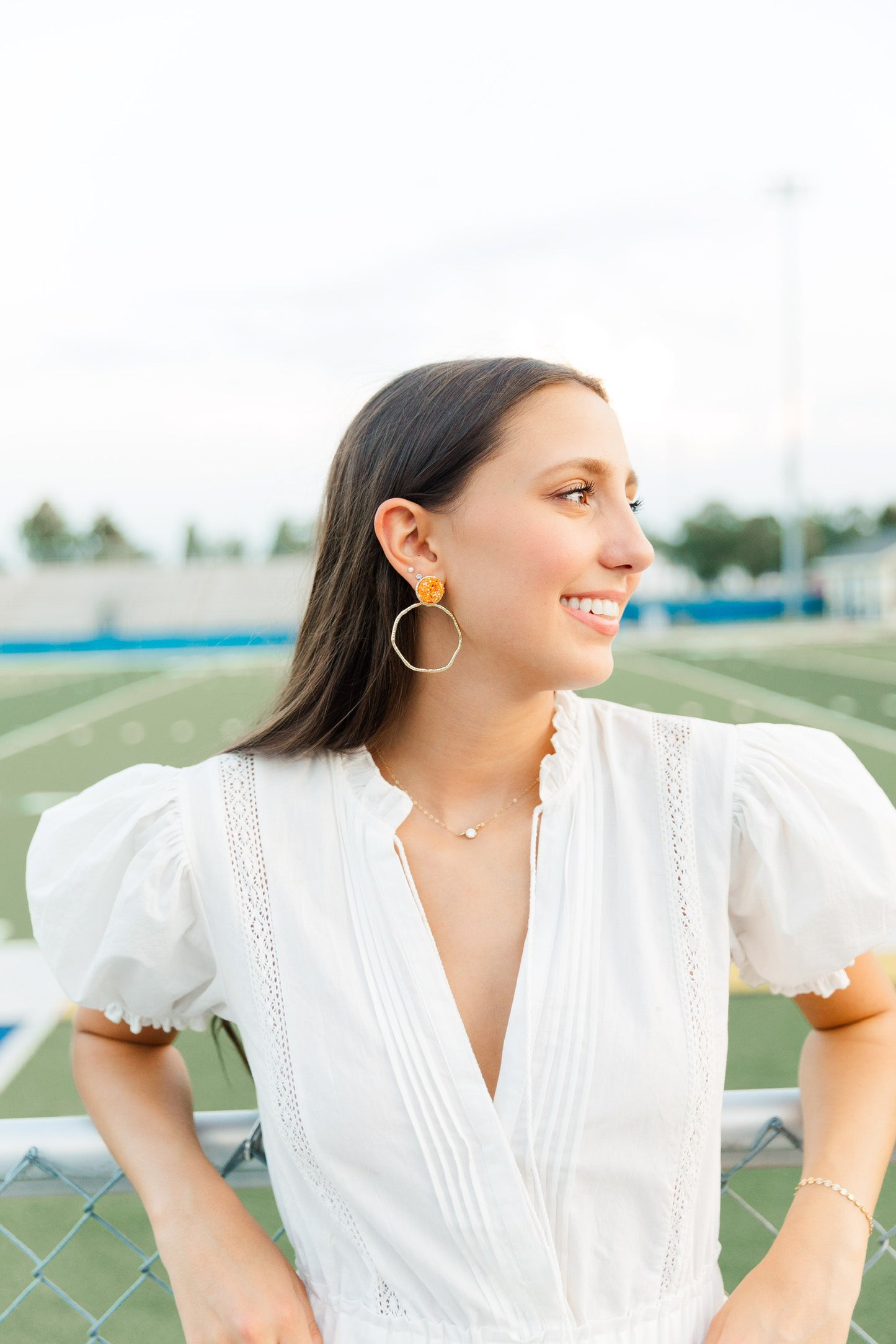 Gameday Glitter Top Hoops