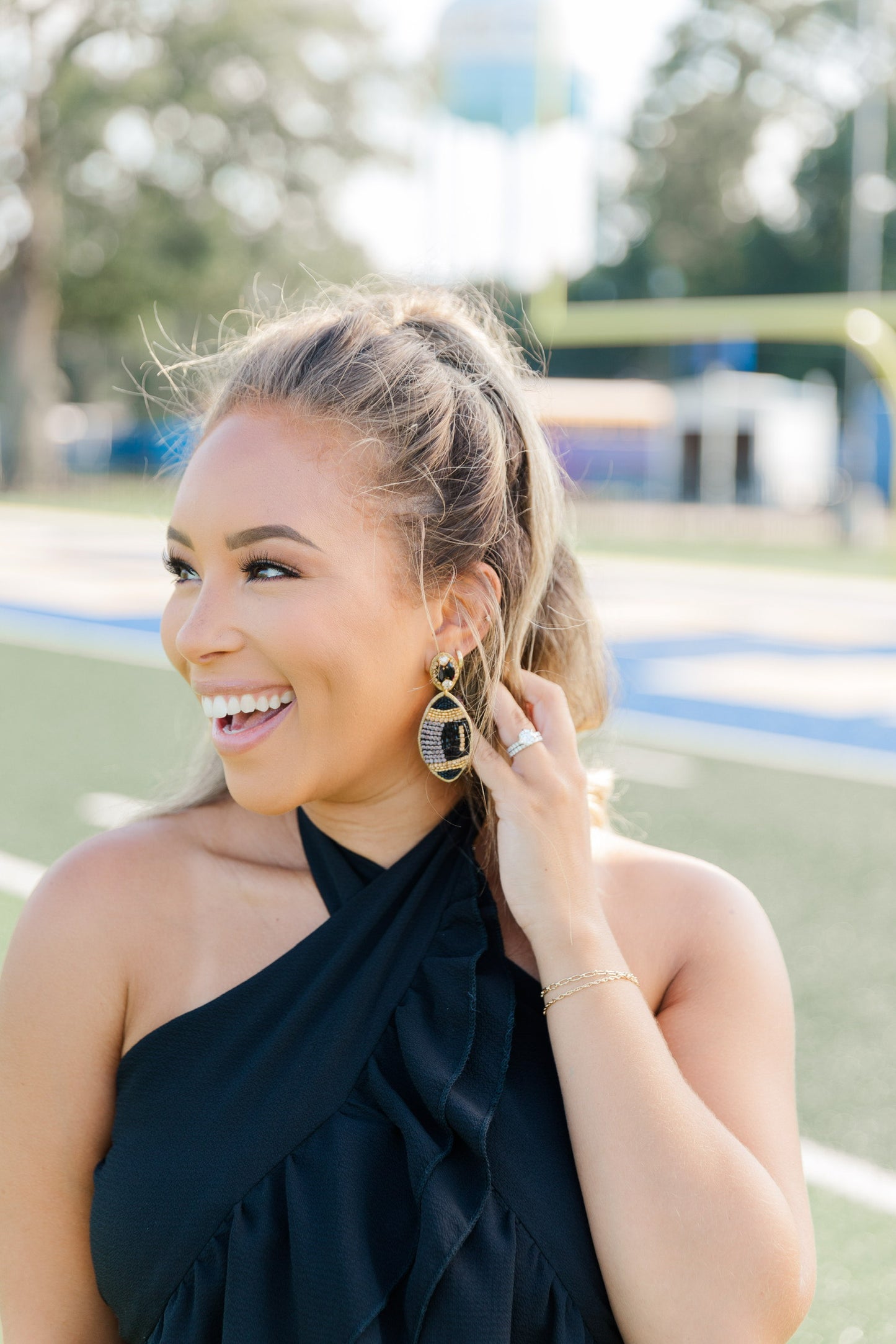 Black and Gold Football