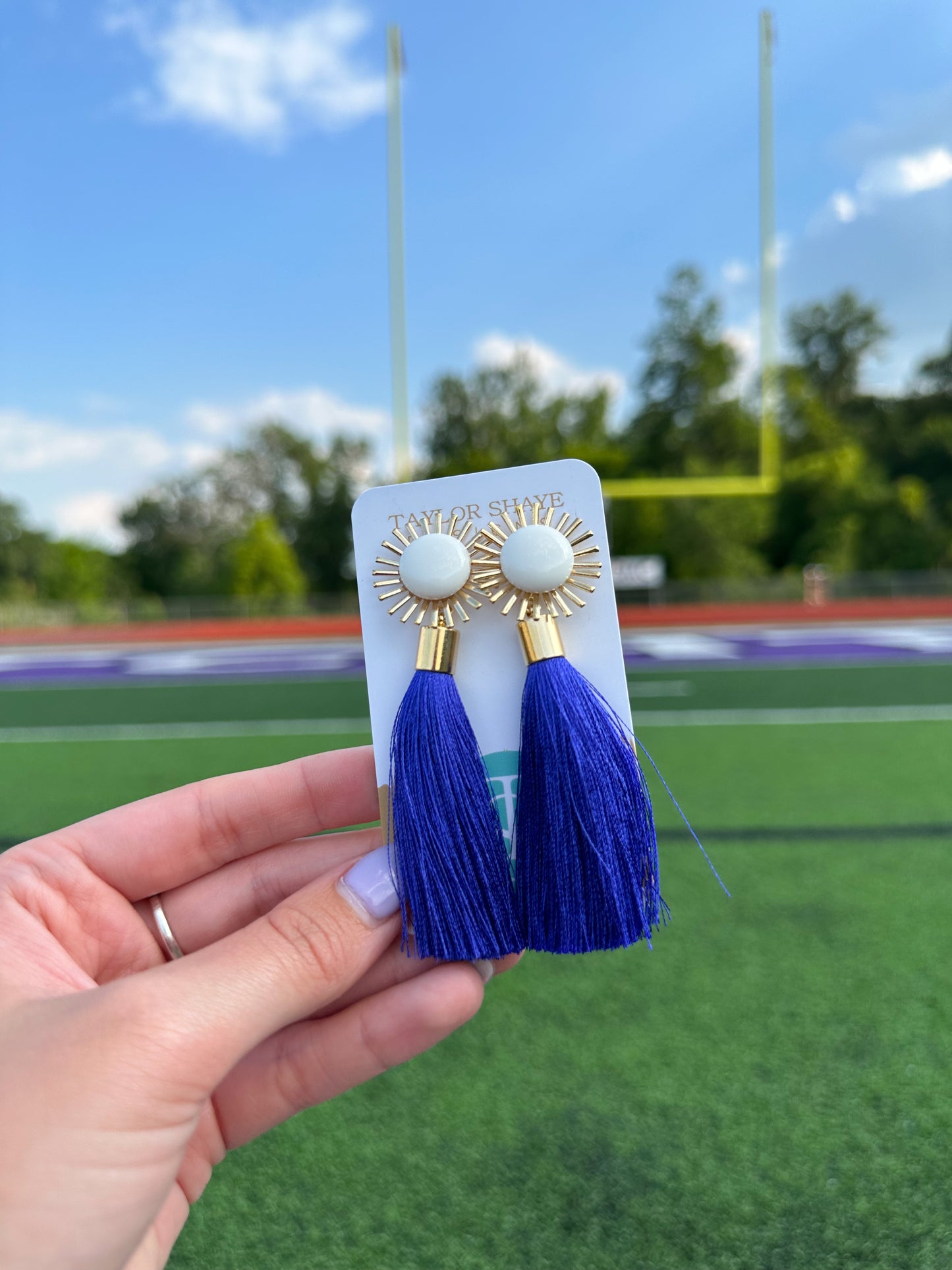 Royal Blue Silk Tassels