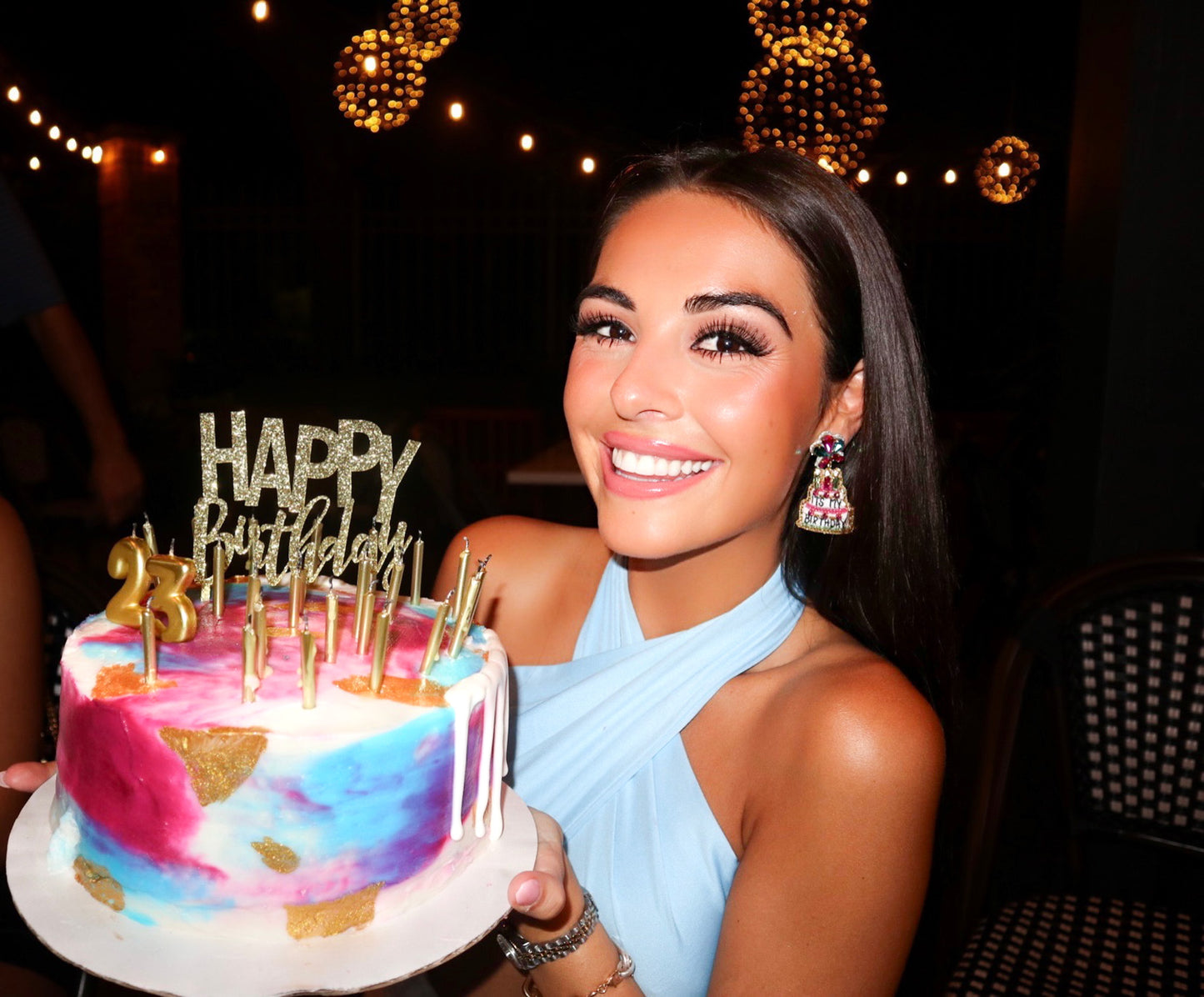 Birthday Girl Beaded Earrings